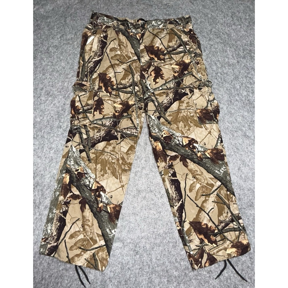 Outfitters Ridge Pants Men's XL (40/42) Camo Cargo Hunting Outdoor Drawstring